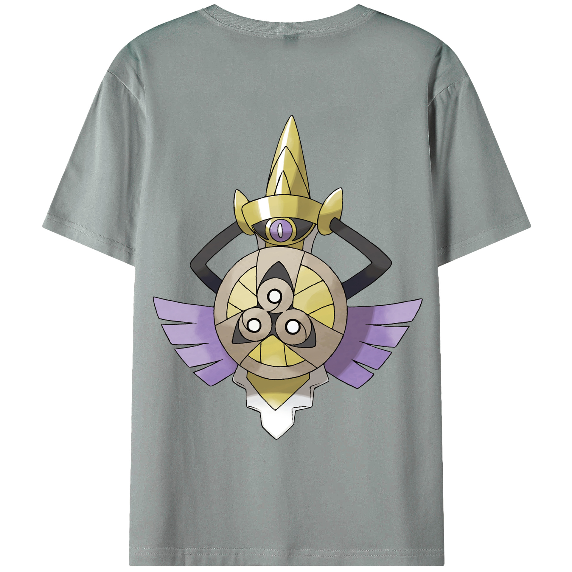 （画像用） ポケットモンスター Pokémon 綿100％ メンズ半袖Tシャツ（バックプリント） 通気性